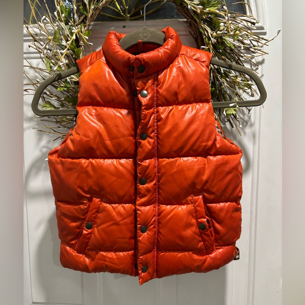 Vintage Baby Gap Orange Puffer Vest